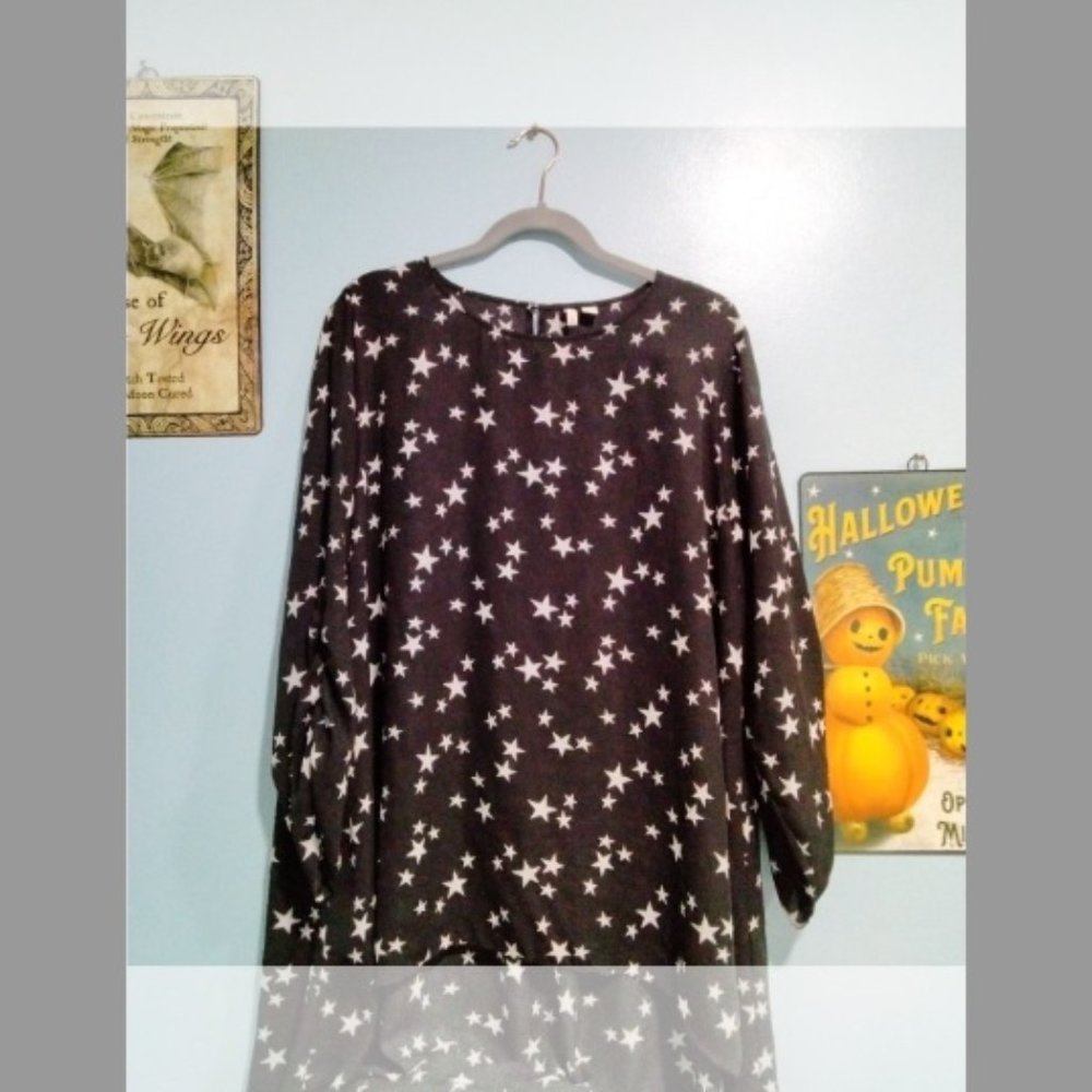 Stars black blouse 20-22